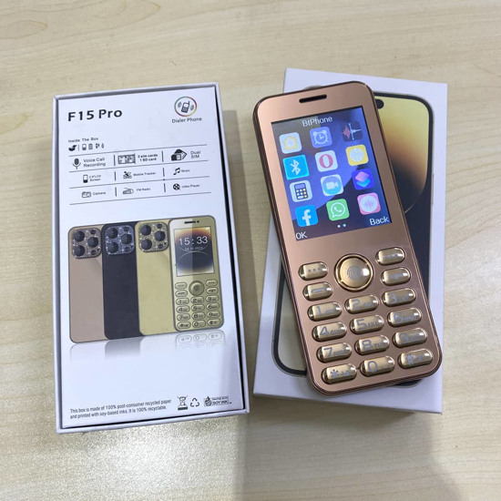 Image sur Téléphone  à clavier GSM F15 Pro s mobile - 2.8" - 16Mo/8 Mo RAM - 1000 mAh - Double Sim - design iphone -  Garantie 13 Mois